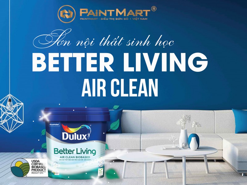 Sơn nội thất sinh học Dulux mang đến không gian sống trong lành cho mọi tổ ấm