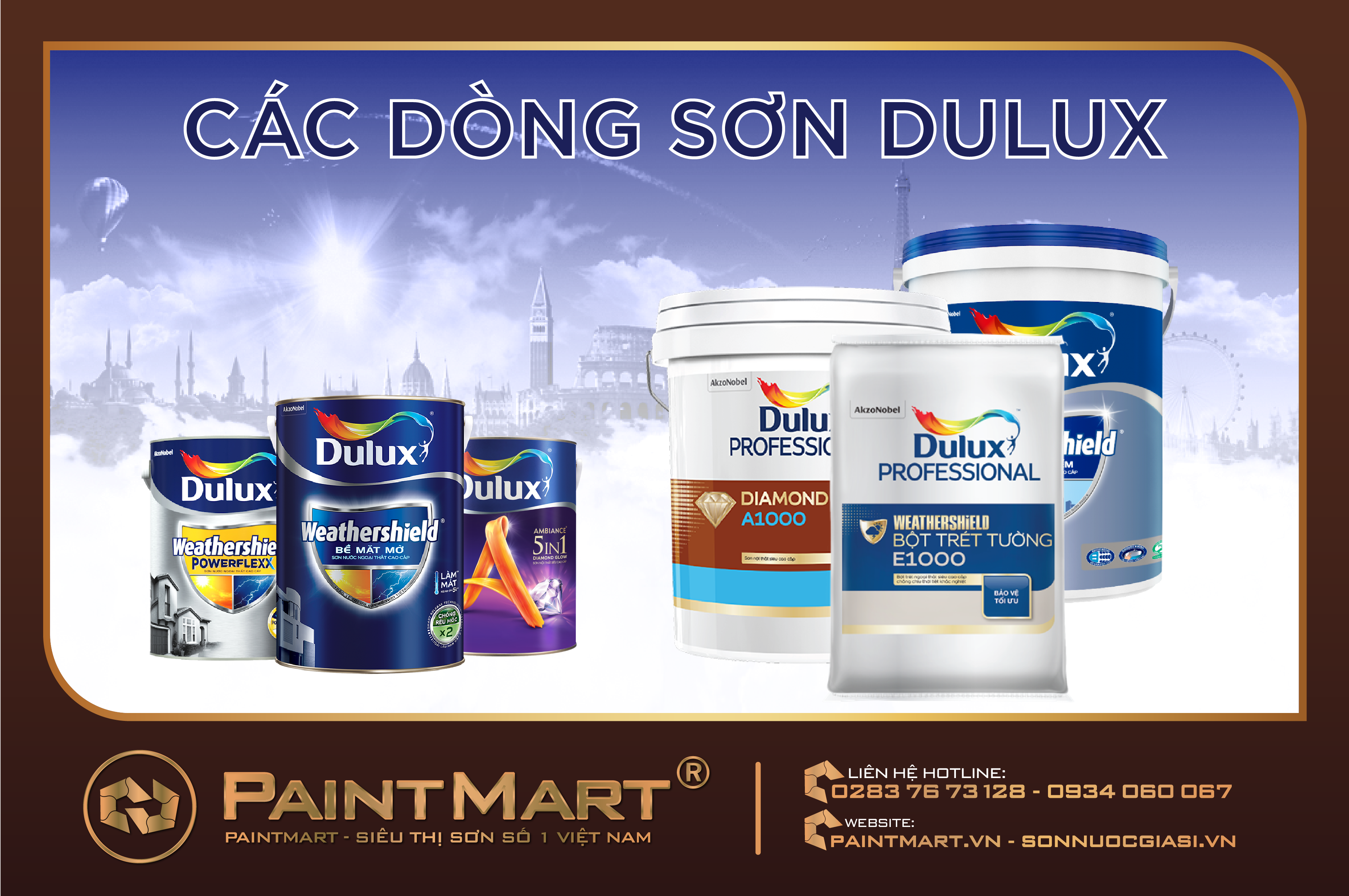 Sơn Dulux đã trở thành tên gọi quen thuộc đối với các chuyên gia trong ngành sơn. Với chất lượng cao và màu sắc tươi sáng, sơn Dulux sẽ đem đến cho bạn ngôi nhà đẹp và bền đẹp như mong đợi.